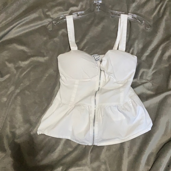 Fitted sweetheart zipper shirt - Picture 1 of 1